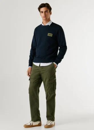 Twill-Cargohose in Regular Fit