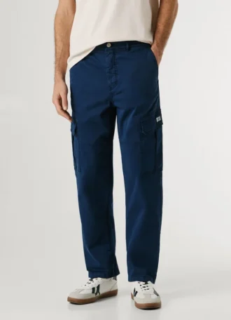 Twill-Cargohose in Regular Fit