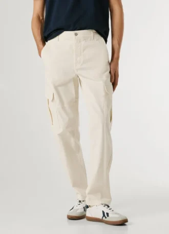 Twill-Cargohose in Regular Fit