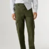 Twill-Cargohose in Regular Fit
