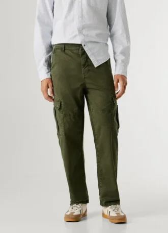 Twill-Cargohose in Regular Fit