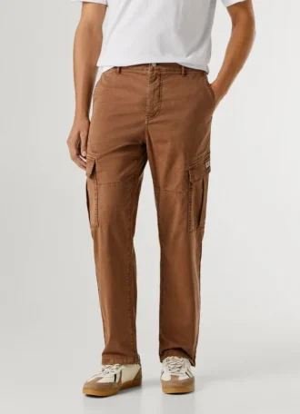 Twill-Cargohose in Regular Fit