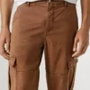 Twill-Cargohose in Regular Fit