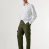 Twill-Cargohose in Regular Fit