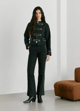 Twill-Hose mit ausgestelltem Schnitt
