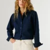 Twill-Jacke mit Hemdkragen Twill-Jacke mit Hemdkragen