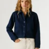 Twill-Jacke mit Hemdkragen Twill-Jacke mit Hemdkragen