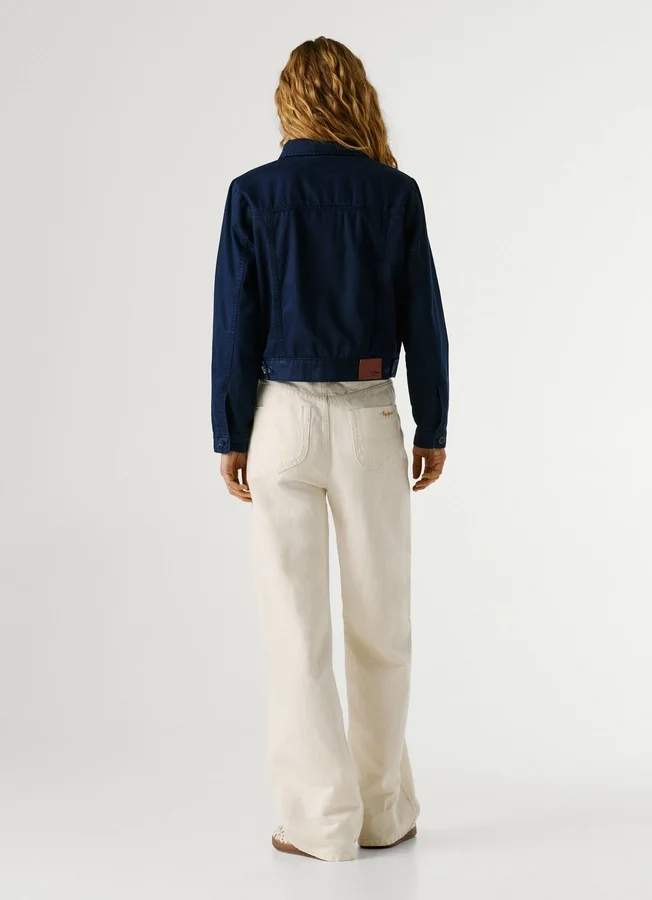 Twill-Jacke mit Hemdkragen Twill-Jacke mit Hemdkragen