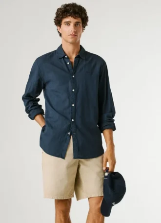 Twill-Shorts in lockerer Passform