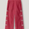 Weite Hose mit Blumenstickerei Weite Hose mit Blumenstickerei