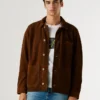 Wildlederjacke mit Knopfleiste Wildlederjacke mit Knopfleiste