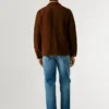 Wildlederjacke mit Knopfleiste Wildlederjacke mit Knopfleiste