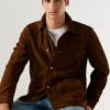 Wildlederjacke mit Knopfleiste Wildlederjacke mit Knopfleiste