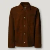 Wildlederjacke mit Knopfleiste Wildlederjacke mit Knopfleiste