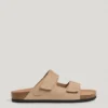 Wildledersandalen mit doppeltem Klettverschluss