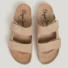 Wildledersandalen mit doppeltem Klettverschluss