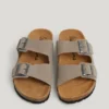 Wildledersandalen mit doppelter Schnalle