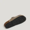 Wildledersandalen mit doppelter Schnalle