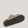 Wildledersandalen mit doppelter Schnalle