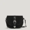 Wildledertasche mit Klappe