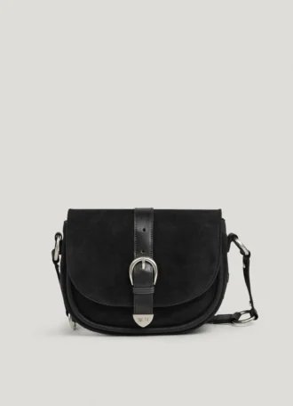 Wildledertasche mit Klappe