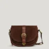 Wildledertasche mit Klappe