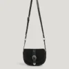 Wildledertasche mit Klappe