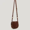 Wildledertasche mit Klappe