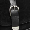 Wildledertasche mit Klappe