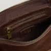 Wildledertasche mit Klappe
